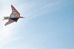 Photo gratuite beau cerf-volant contre un ciel clair