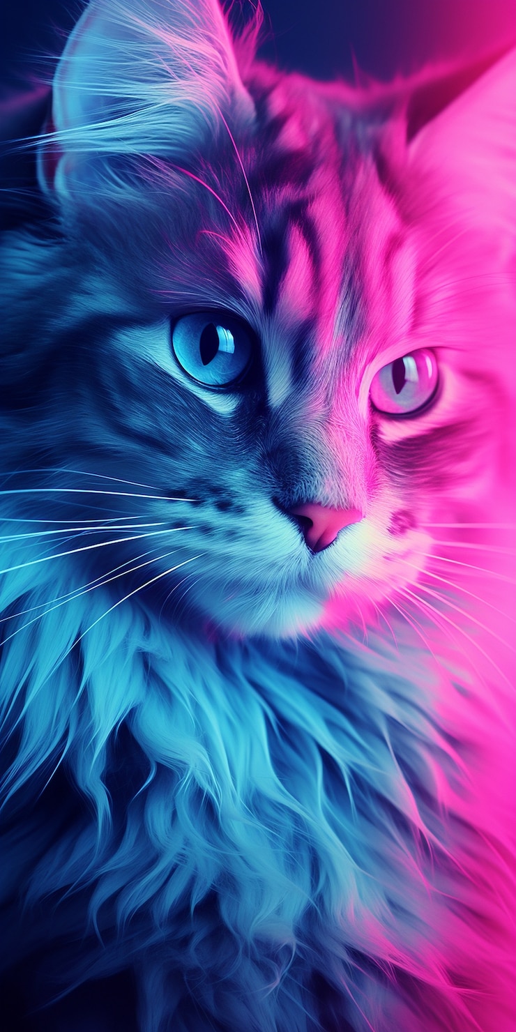 Photo gratuit beau chaton se relaxant à l'intérieur