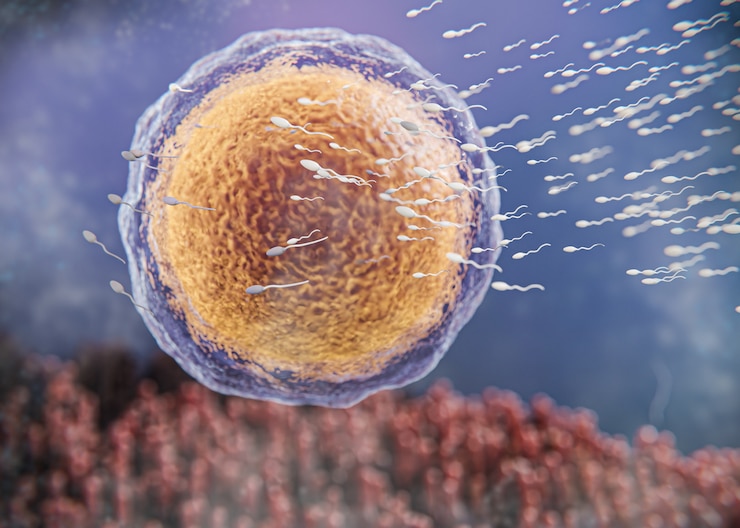 Photo gratuit beau concept de fertilité en rendu 3d