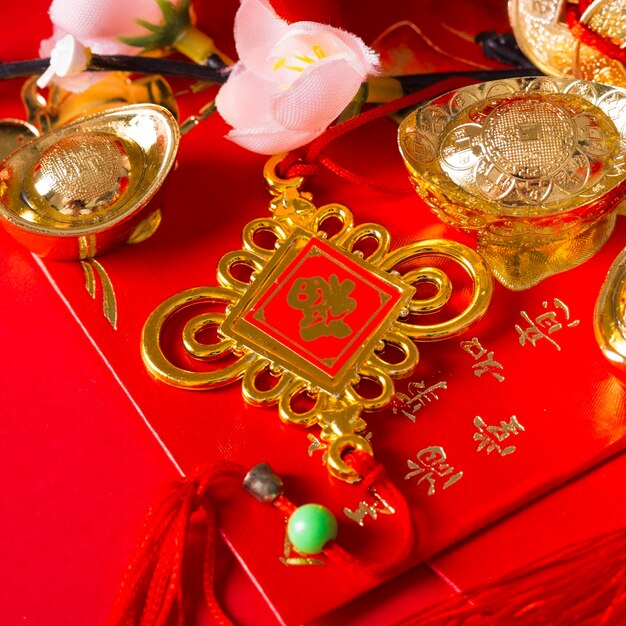 Beau concept de nouvel an chinois