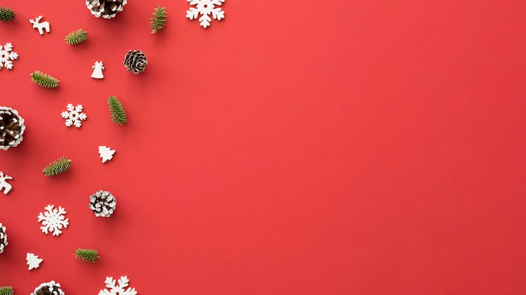 Photo gratuit beau concept de réveillon de noël avec espace copie