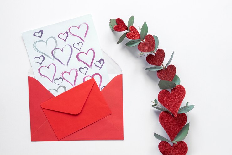 Photo gratuit beau concept de la saint-valentin avec espace copie