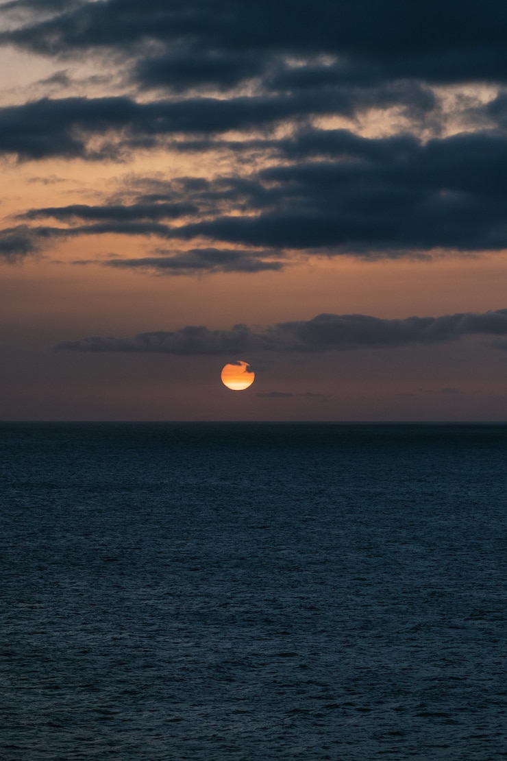 Photo gratuit beau coucher de soleil