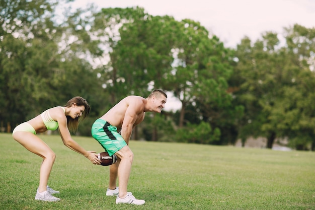 Beau couple sportif