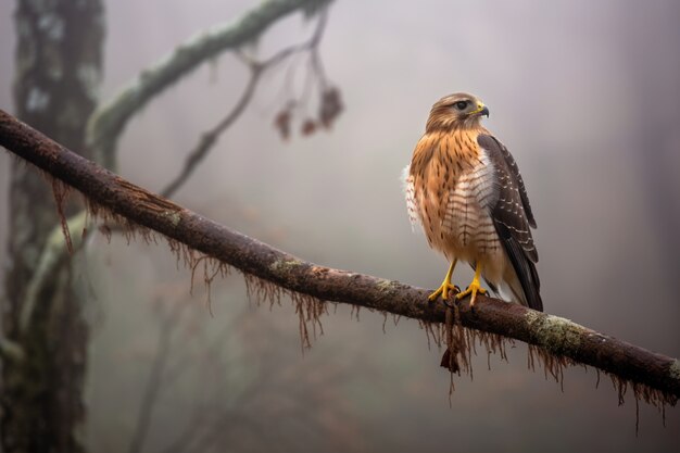 Le beau faucon dans la nature