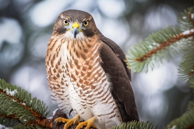 Photo gratuite le beau faucon dans la nature