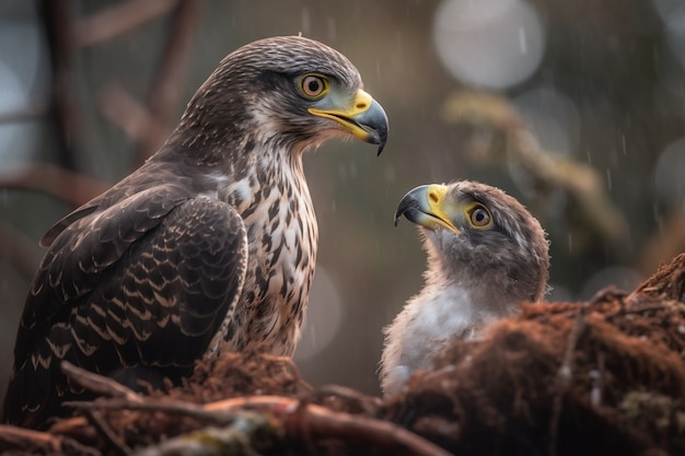 Photo gratuite le beau faucon dans la nature