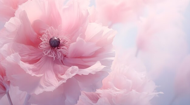 Beau fond d'écran avec des fleurs roses