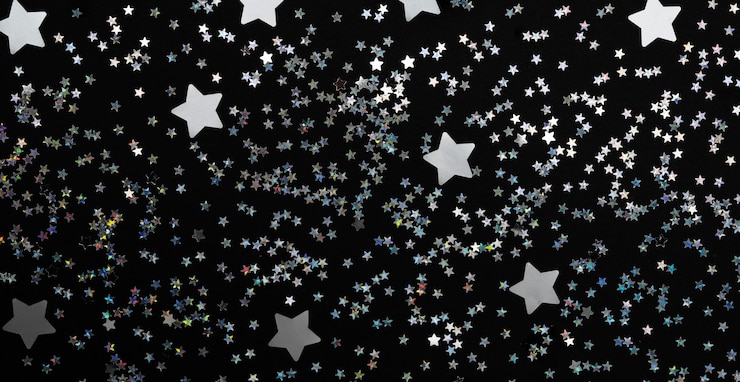 Photo gratuit un beau fond d'étoiles argentées
