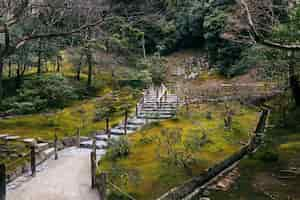 Photo gratuite beau jardin japonais