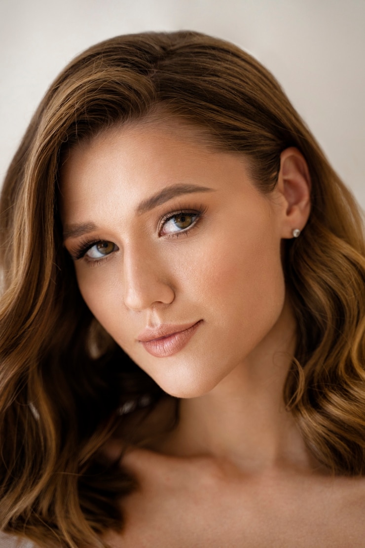 Photo gratuit beau maquillage de mariage vue de devant