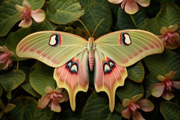 Beau papillon dans la nature