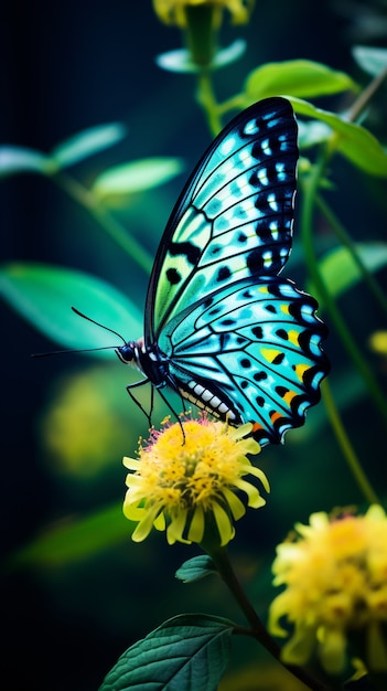 Beau papillon dans la nature