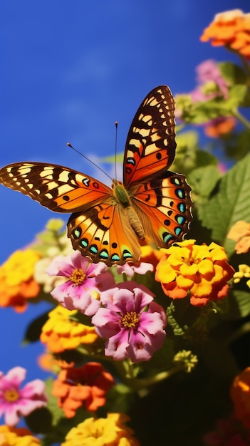 Photo gratuite beau papillon dans la nature