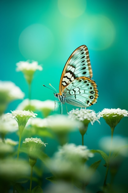 Beau papillon dans la nature