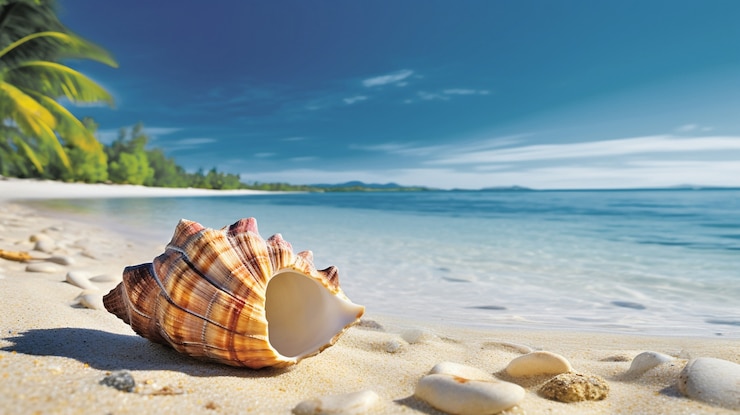 Photo gratuit beau paysage de bord de mer