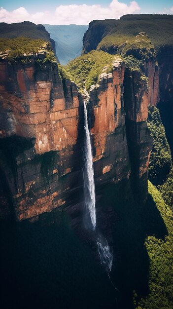 Photo gratuite beau paysage de cascade