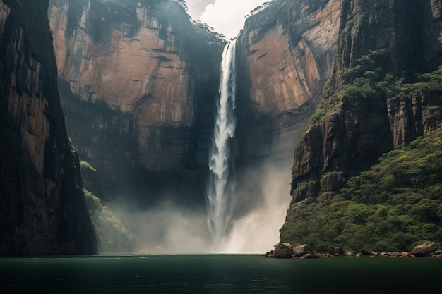 Beau paysage de cascade