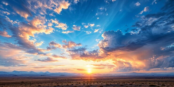 Photo gratuit un beau paysage avec un ciel bleu
