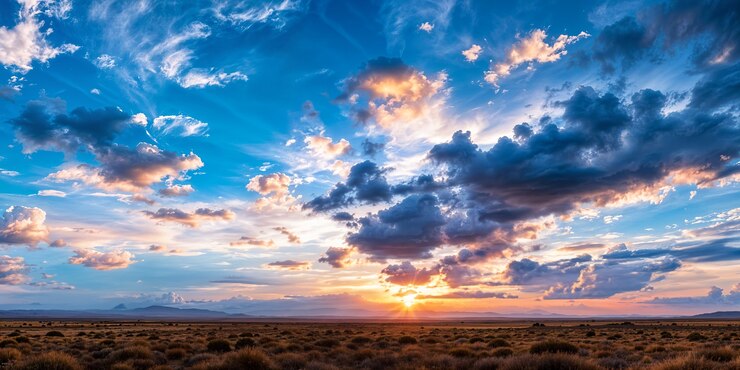 Photo gratuit un beau paysage avec un ciel bleu