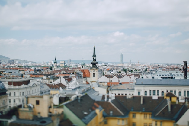 Photo gratuite beau paysage urbain du point de vue