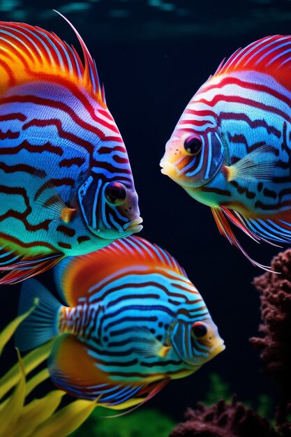 Beau poisson coloré exotique