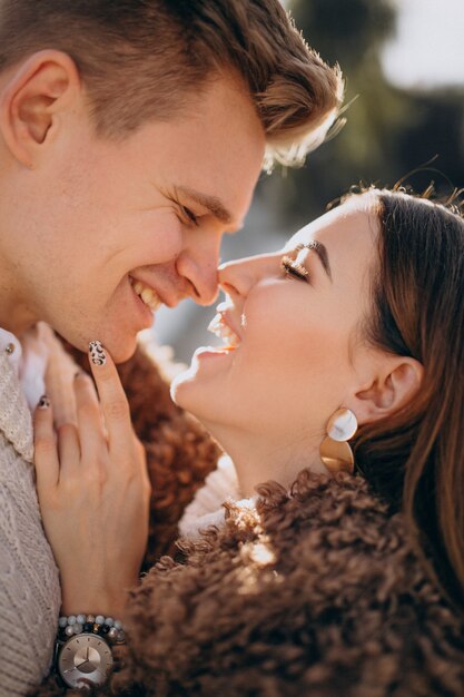 Beau portrait d&#39;un couple