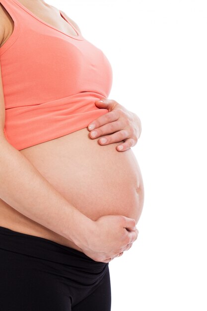 Beau ventre de femme enceinte