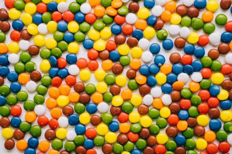 Photo gratuit beaucoup de bonbon colorés