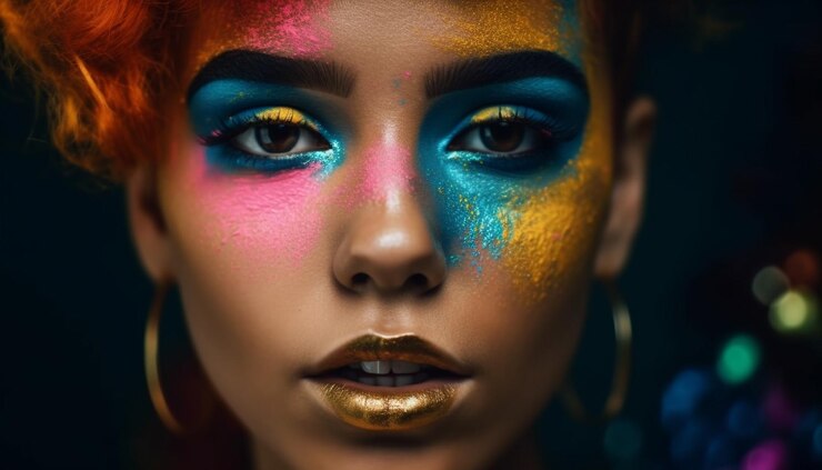 Photo gratuit la beauté d'une femme brille avec des couleurs vibrantes générées par l'ia