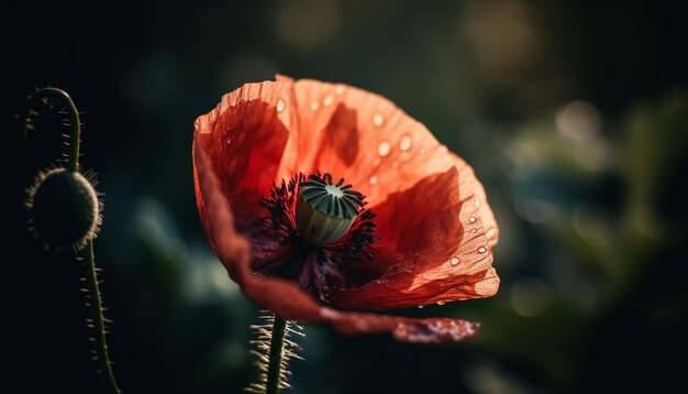 Photo gratuite beauté vibrante de la prairie de fleurs sauvages dans les couleurs de la nature générée par l'ia