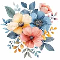 Photo gratuite beautiful watercolor floral arrangement