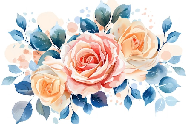 Photo gratuite beautiful watercolor floral arrangement