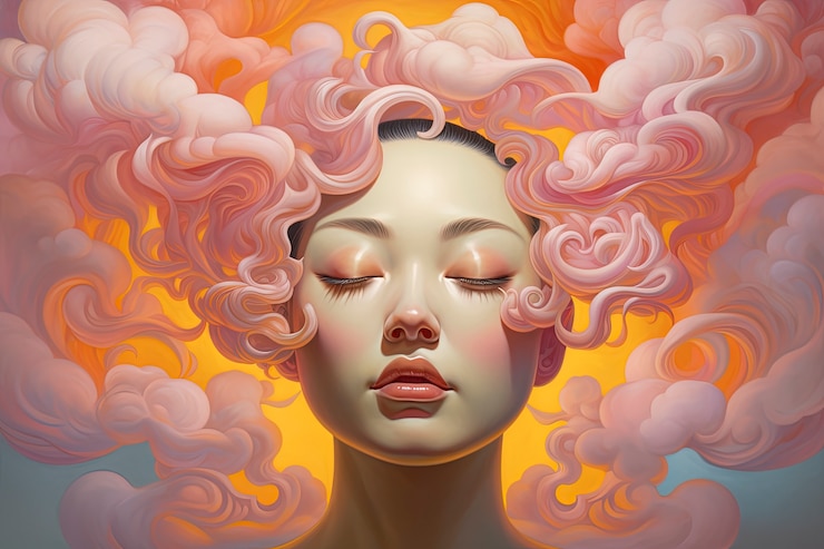 Photo gratuit de beaux nuages et de l'art numérique