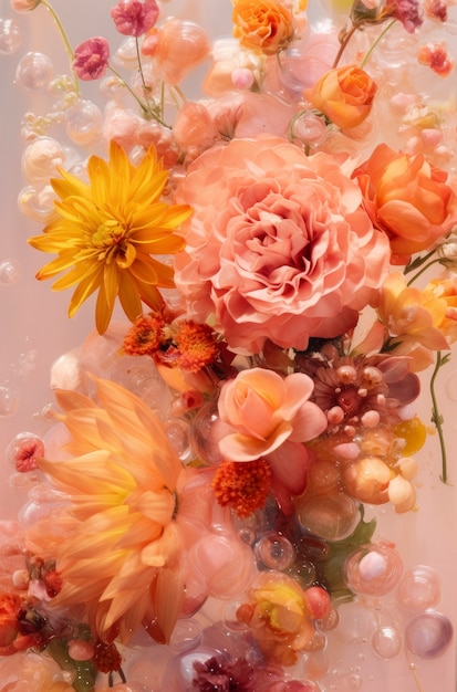 Photo gratuite beaux papiers peints avec des fleurs de printemps