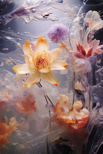 Beaux papiers peints avec des fleurs de printemps