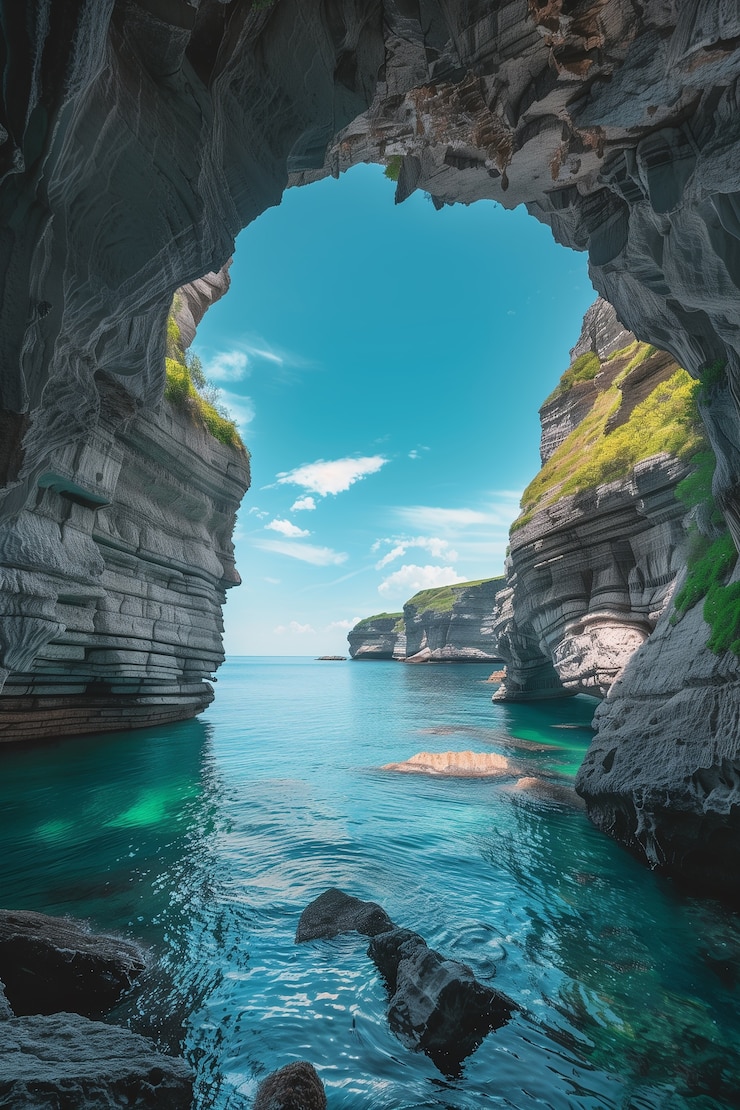 Photo gratuit beaux paysages côtiers