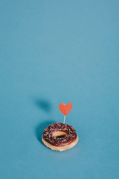 Beignet avec un coeur