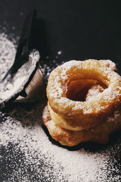 Photo gratuite beignet savoureux fait à la main