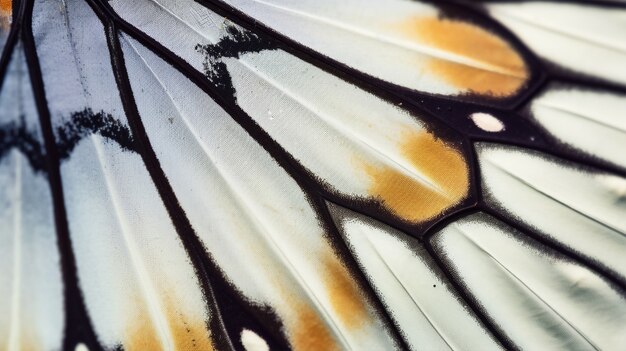 Une belle aile de papillon en gros plan