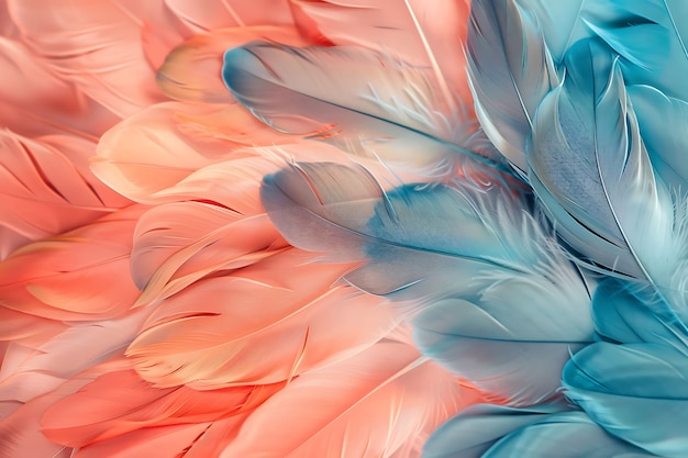 Photo gratuite une belle arrangement de plumes