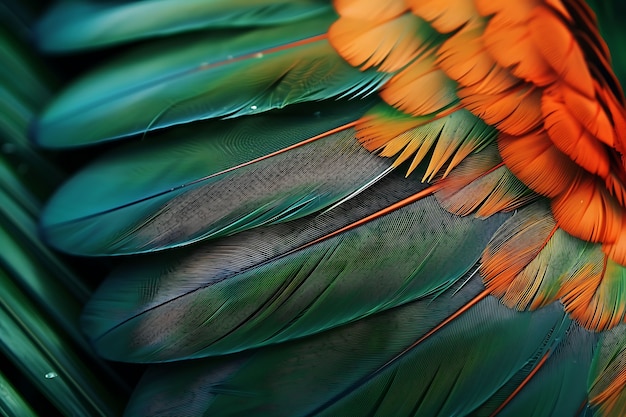 Photo gratuite une belle arrangement de plumes