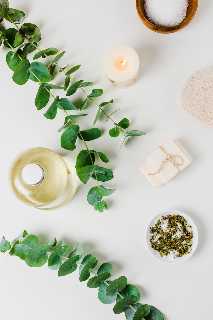 Photo gratuit belle composition pour concept spa ou bain