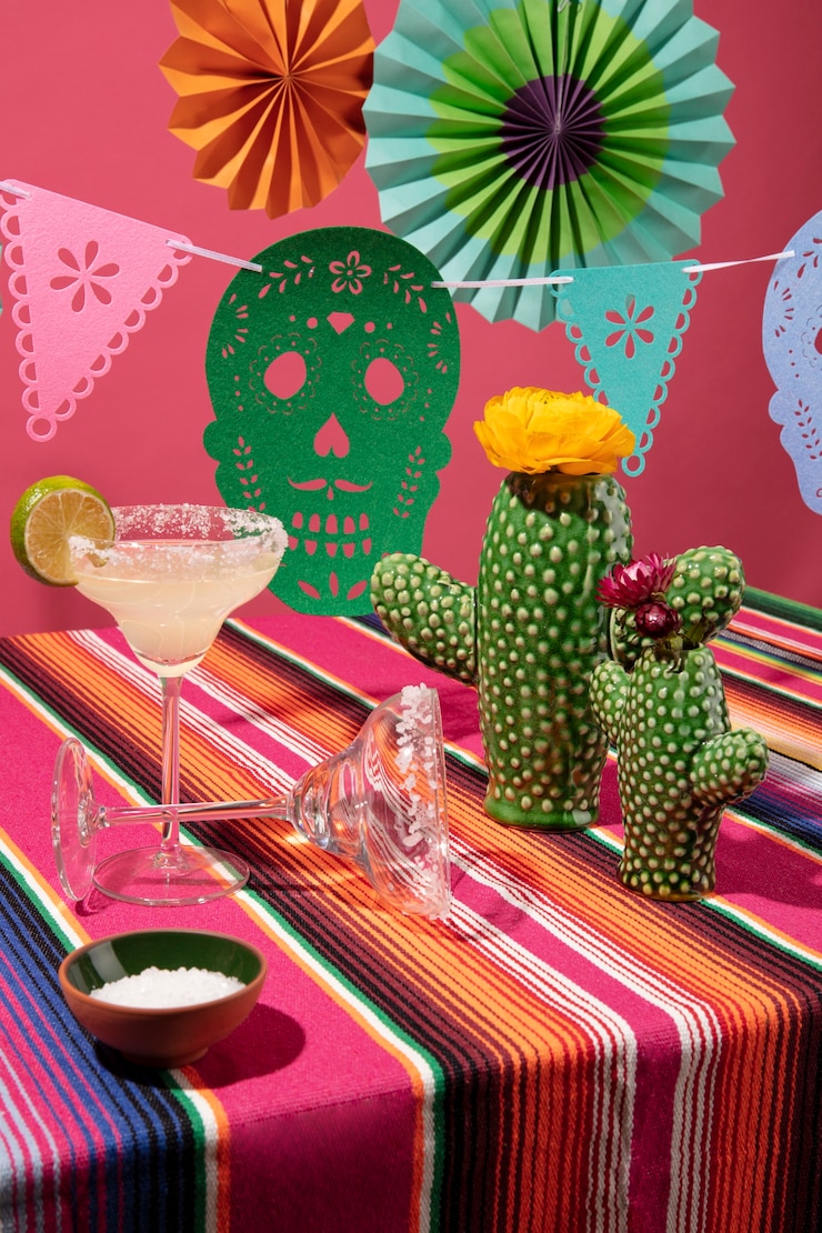 Photo gratuit belle décoration de fête mexicaine