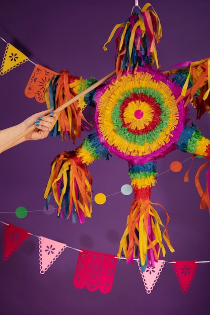 Photo gratuite belle décoration de fête mexicaine