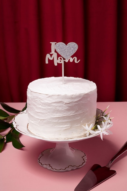 Photo gratuite belle et élégante décoration de gâteau