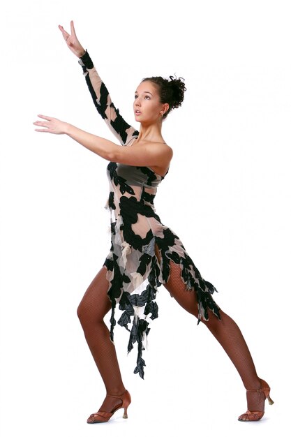 Belle femme dancin danse latine