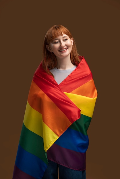 Photo gratuite belle femme rousse lesbienne