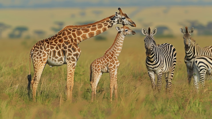 Photo gratuit une belle girafe dans la nature