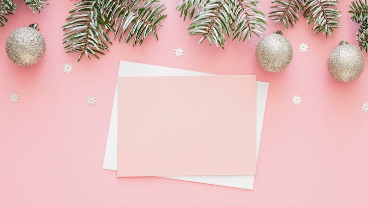 Photo gratuit belle idée de la veille de noël avec de l'espace de copie